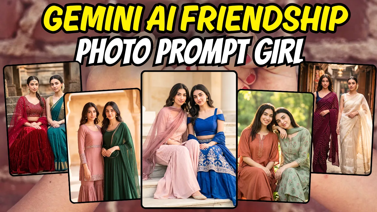5 Best Gemini AI Friendship Photo Prompts for Indian Girls 2026 | Trending Insta Prompts