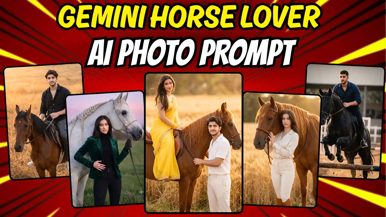 5 Viral Gemini Horse Lover AI Photo Editing Prompts 2026 | Trending Insta Prompts