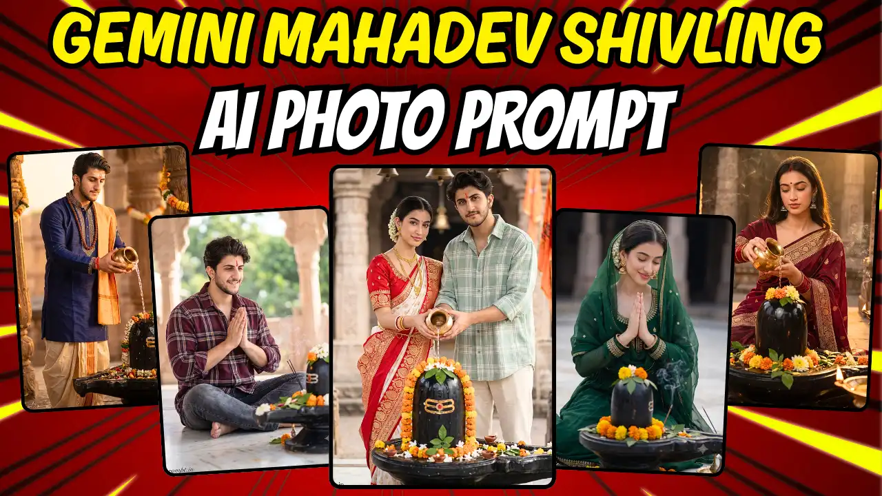 5 Stunning Mahadev Shivling AI Photo Editing Prompts for Sawan 2026 | Trending Insta Prompts
