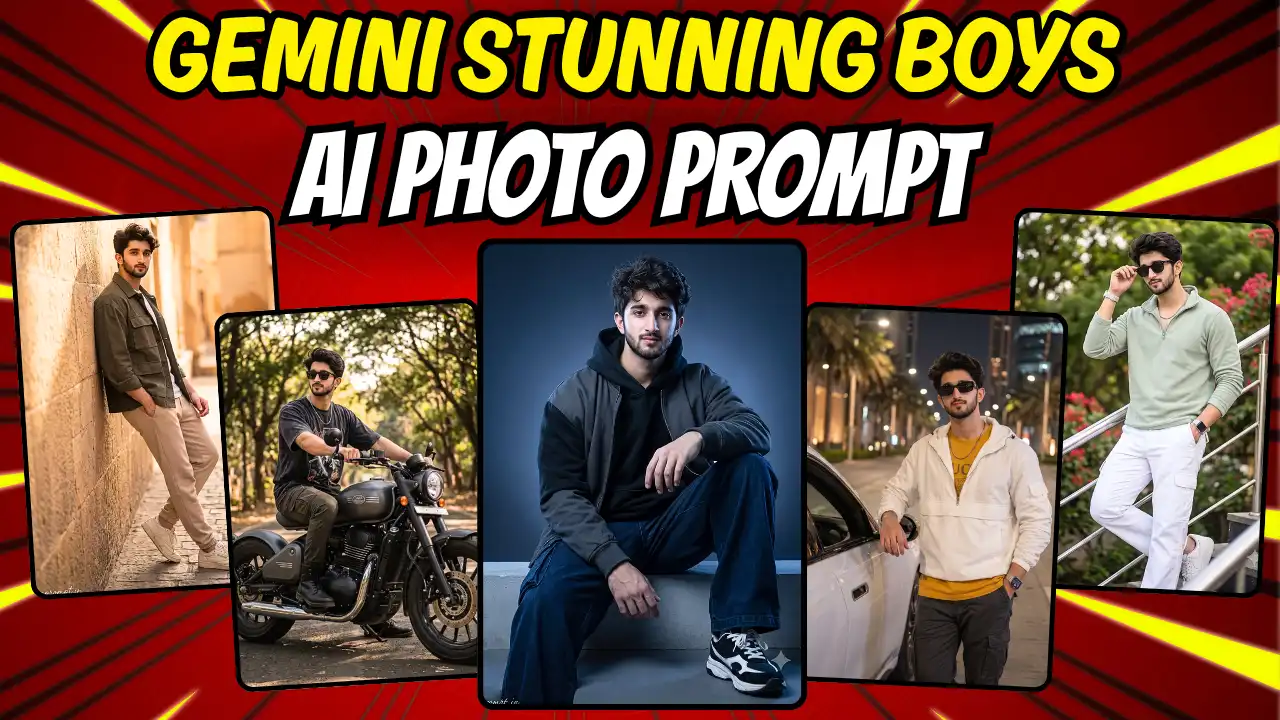 5 Stunning Viral Photo Editing Prompts for Boys Gemini AI 2026 | Trending Insta Prompts
