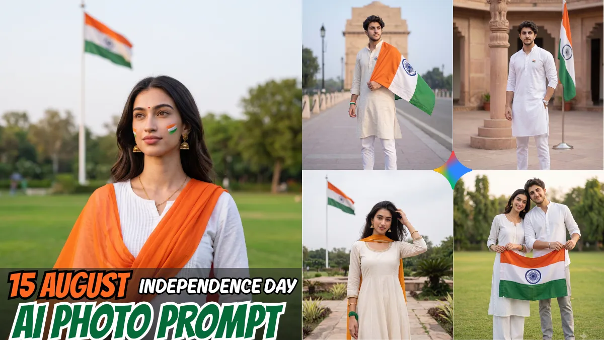 5 Stunning 15 August AI Photo Editing Prompts for Independence Day 2026 | Trending Insta Prompts