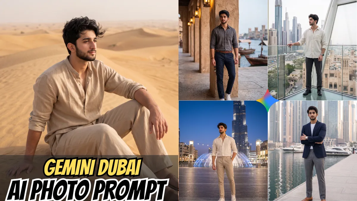 5 Stunning Dubai AI Photo Editing Prompts for Boys 2026 | Trending Insta Prompts