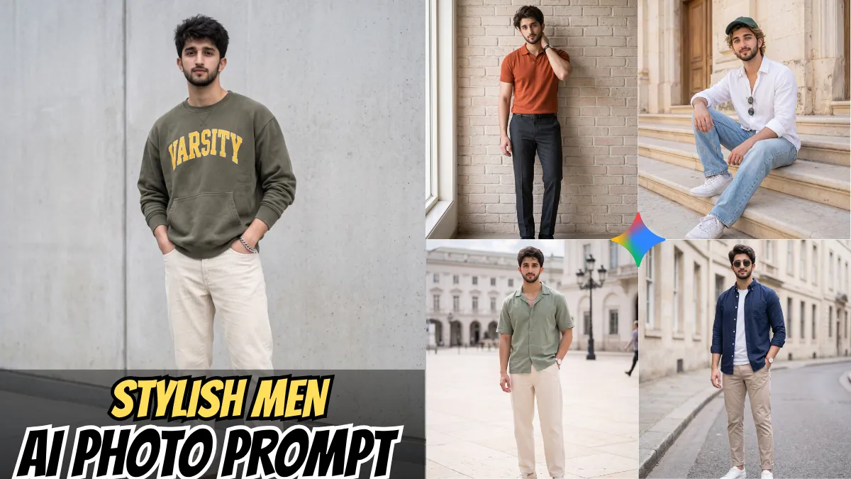 5 Stunning Gemini AI Photo Prompts for Stylish Men | Trending Insta Prompts