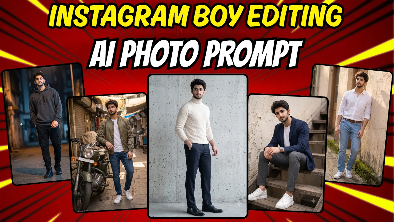 5 Best Viral Instagram Boy Photo Editing Prompts That Actually Work | Trending Insta Prompts