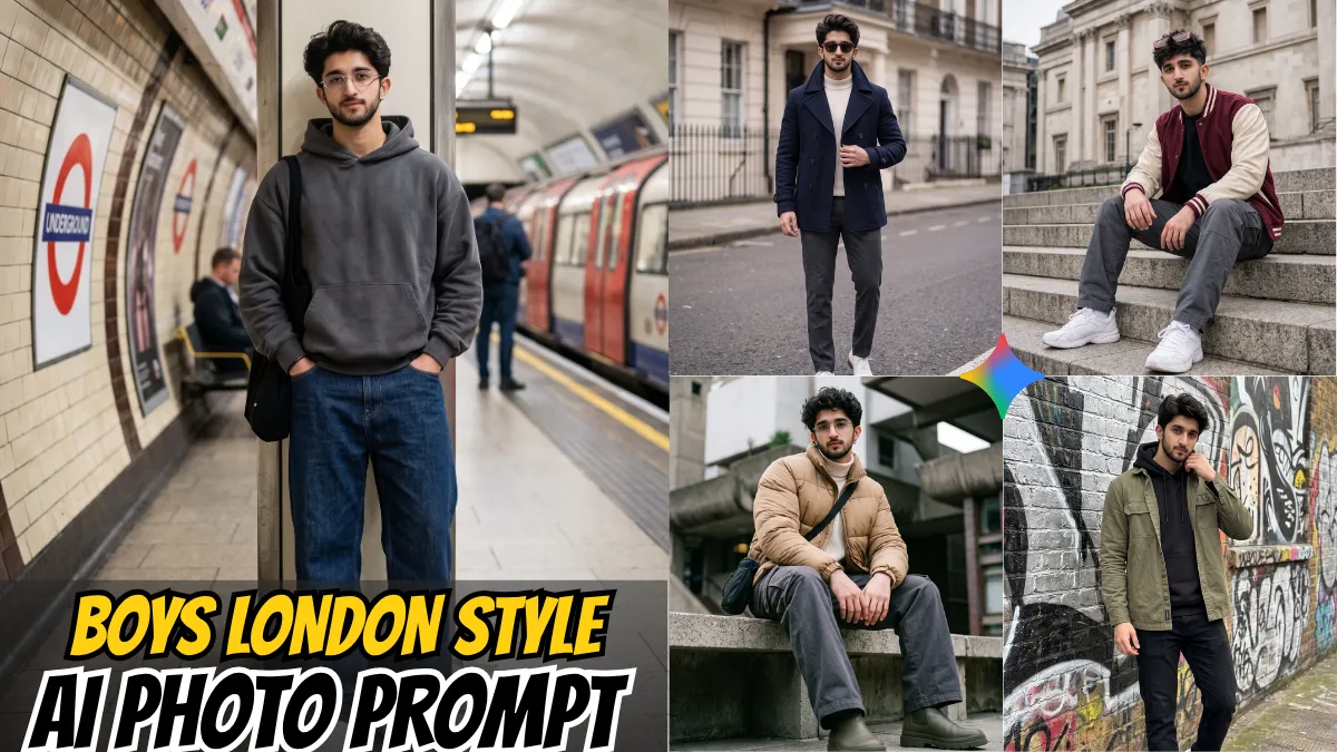 5 Best Trending Gemini AI Photo Prompts for Boys London Style | Trending Insta Prompts
