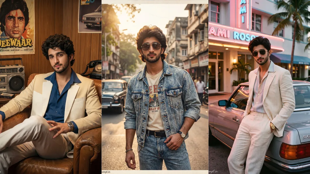 5 Best Cinematic 80s Look Prompts for Men That Feel Real | Trending Insta Prompts