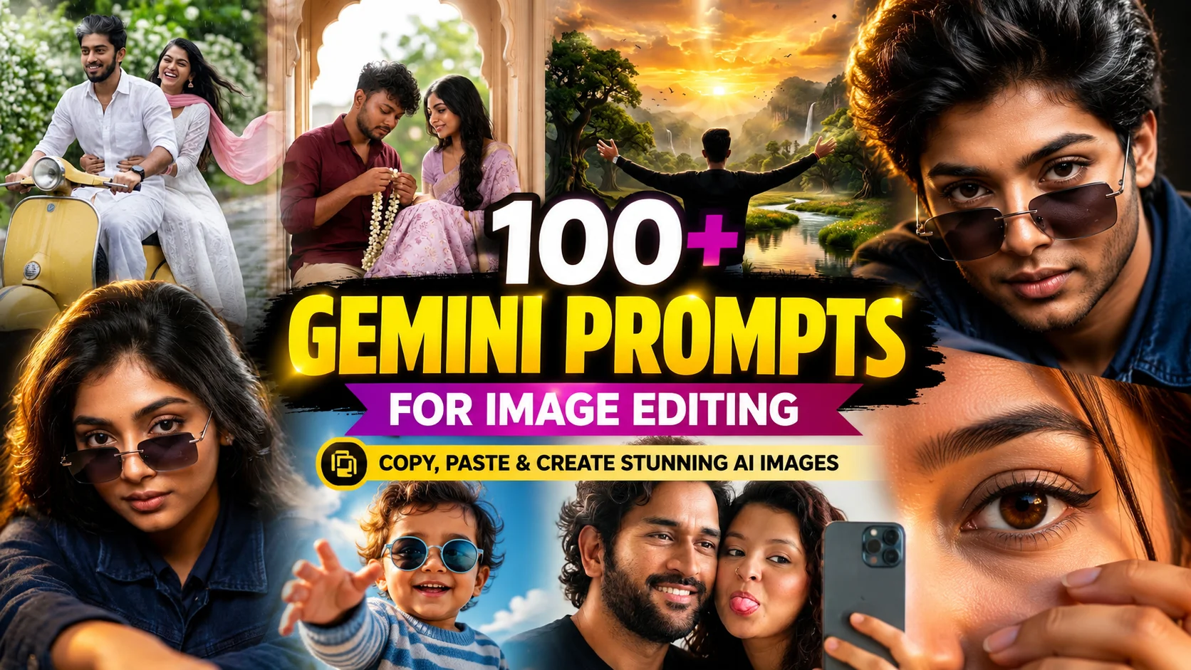 Gemini Prompts for Image Editing 2026: Best AI Photo Editing Prompts for Boys & Couples | Trending Insta Prompts