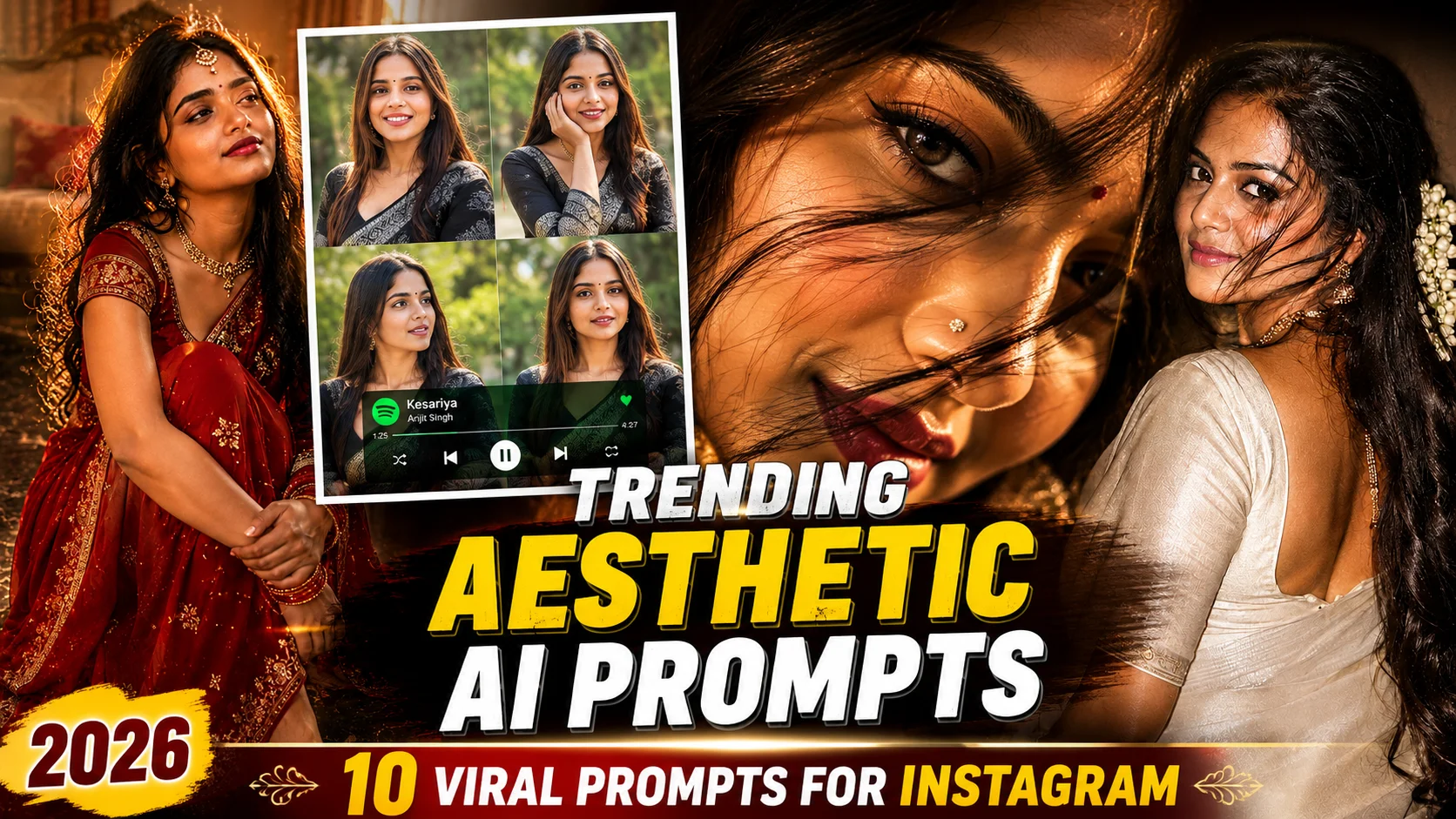 Trending Aesthetic Prompt for Instagram (2026): 10 Viral AI Photo Prompts That Create Stunning Portraits | Trending Insta Prompts