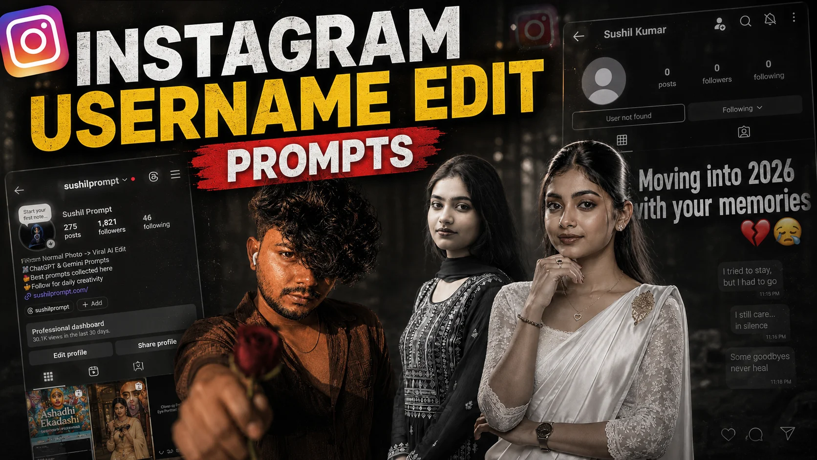 Instagram Username Edit Prompts: Viral AI Profile & Memories Edits | Trending Insta Prompts