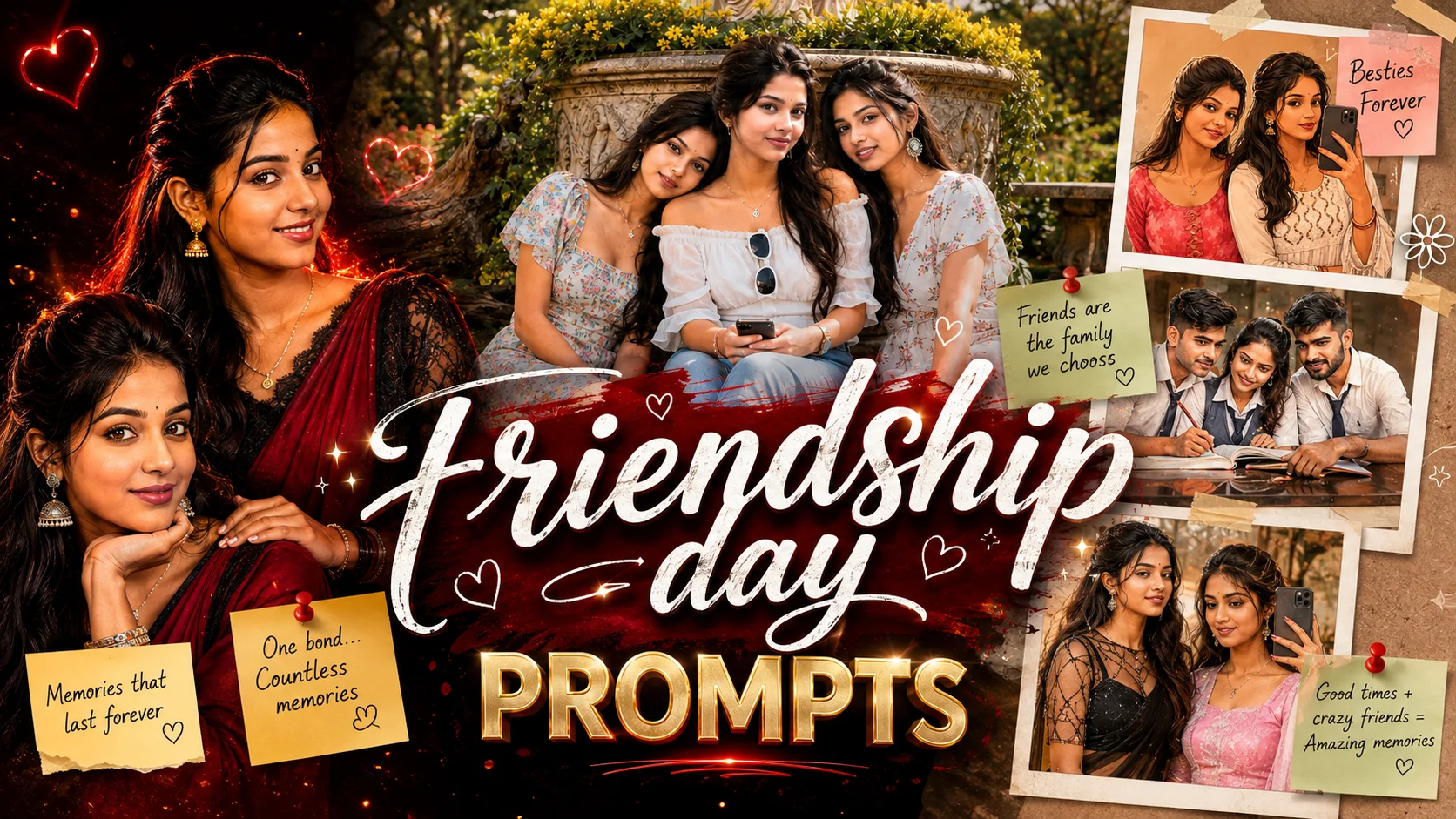 Friendship Day Prompts (2026): Create Amazing AI Friendship Photos in Seconds | Trending Insta Prompts