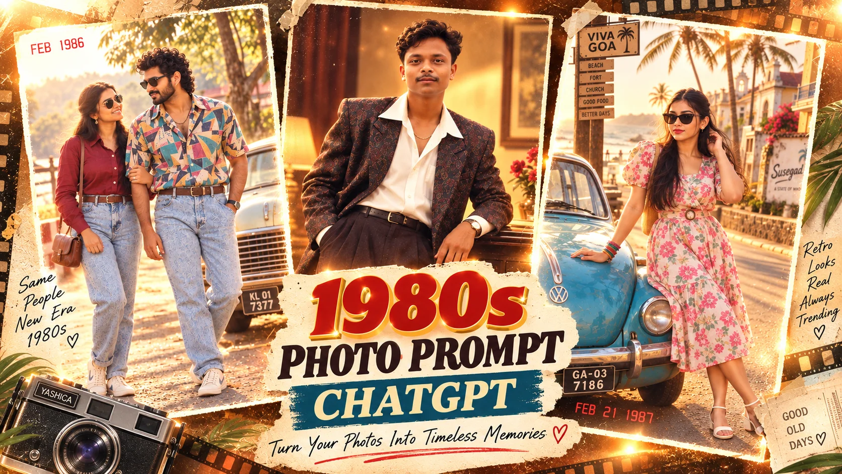 1980s Photo Prompt ChatGPT: Create Trending Retro 80s Photos With AI | Trending Insta Prompts