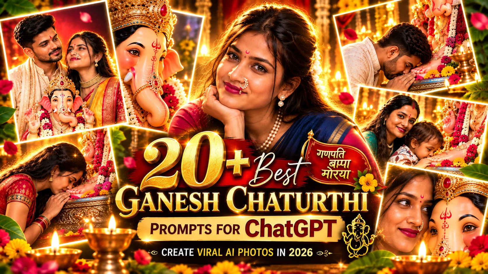 21 Best Ganesh Chaturthi Prompts for ChatGPT to Create Viral AI Photos in 2026 | Trending Insta Prompts